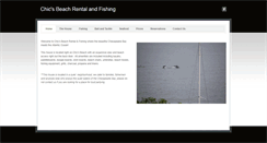 Desktop Screenshot of chicsbeachrentalandfishing.com